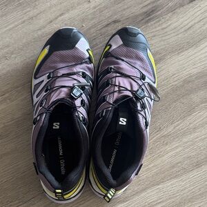 Salomon Trail Shoes in Purple and Yellow
